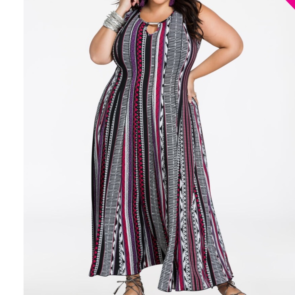 Tribal Print Maxi Dress